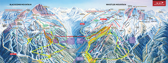 Whistler Blackcomb Canada Trail Map