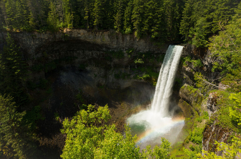 Brandywine Falls in Whistler in the summer.