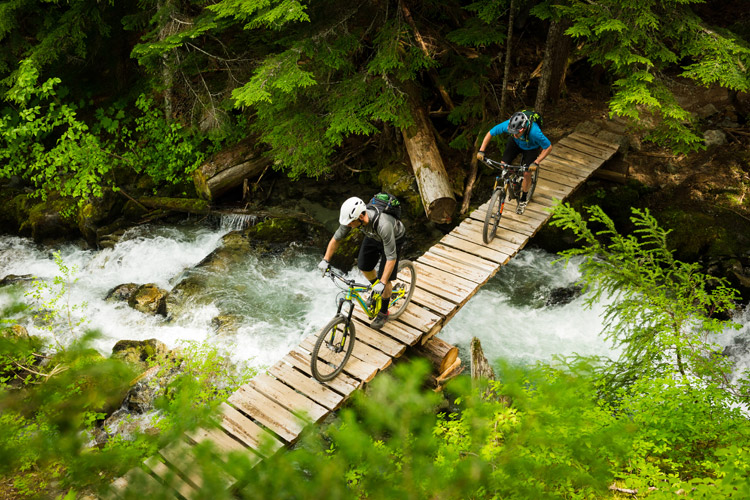 Cross country biking in Whistler