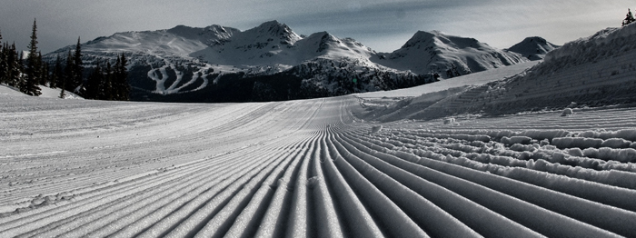 Fresh Groomers on Whistler Mountain