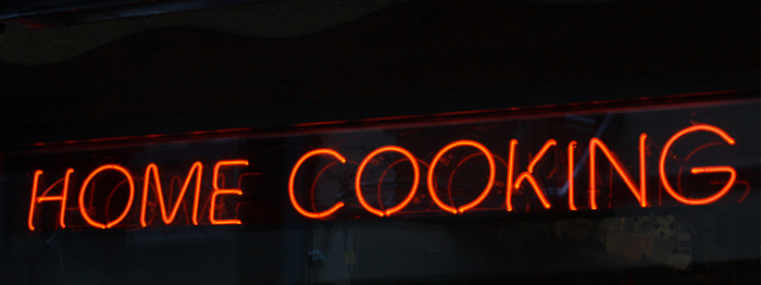 Home Cooking Sign