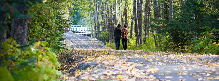 Couple Walking the Valley Trail