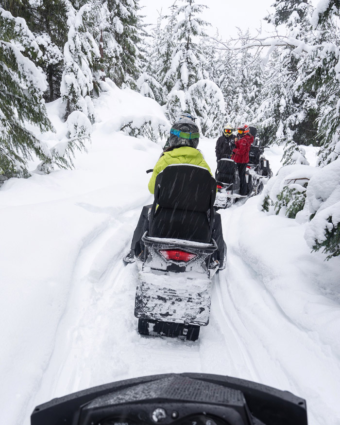 On the Snowmobile Trail