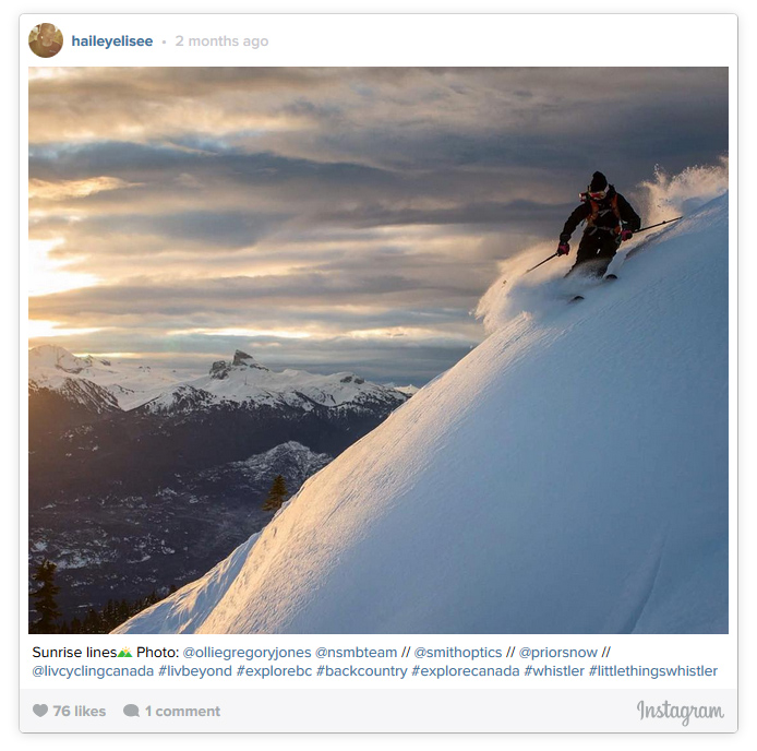 Skiing at Sunrise