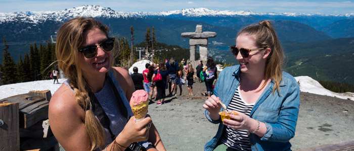 Ice Cream on Whistler Peak