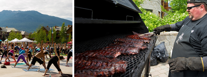 Yoga and BBQ in Whistler