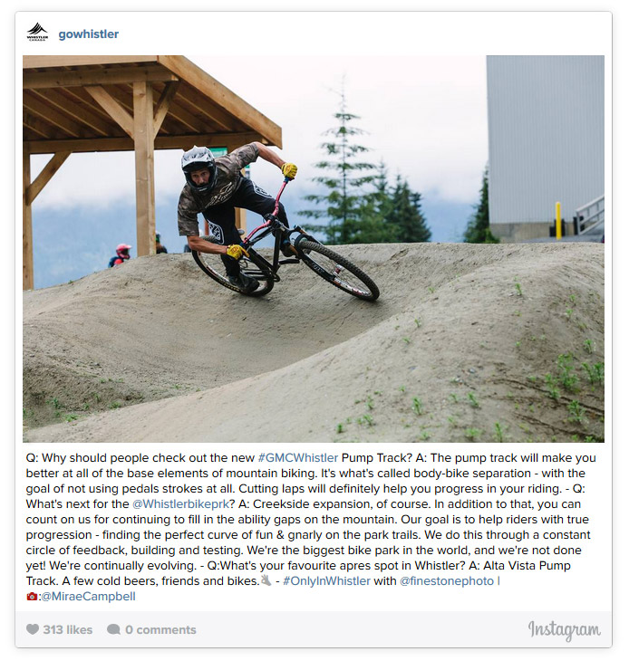 GMC Whistler Pump Track