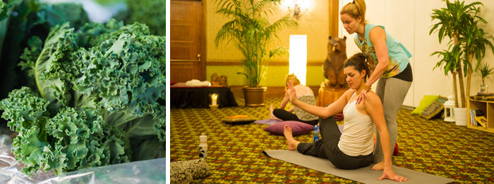 Yoga and Healthy Food at Nourish Events