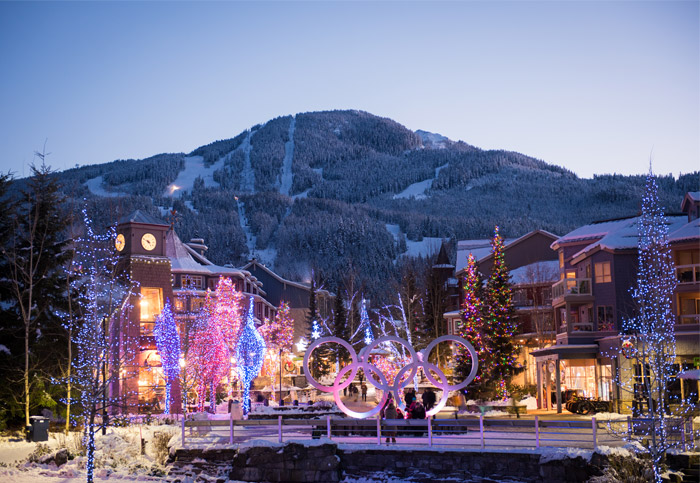 Holiday Light Display in Whistler