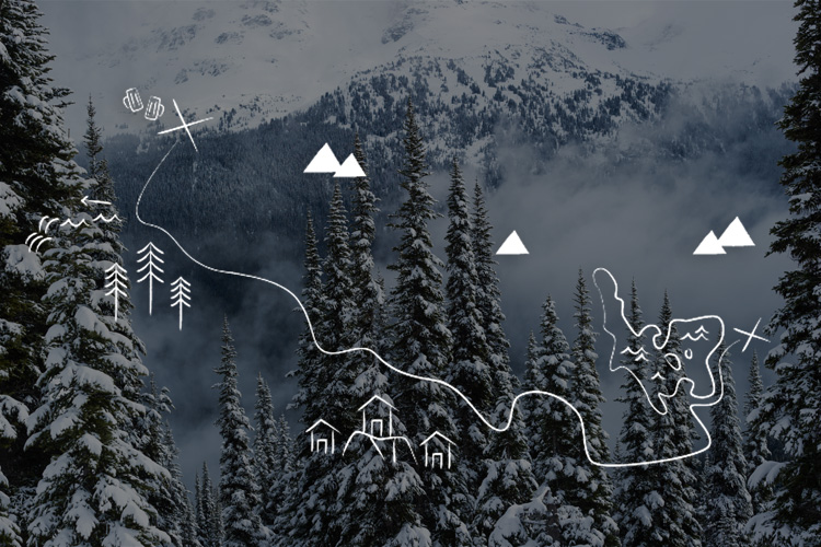 Illustrated map of Creekside to Function Junction