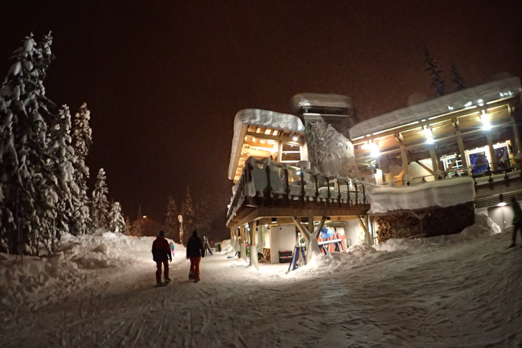 Whistler Olympic Park Lodge at Night