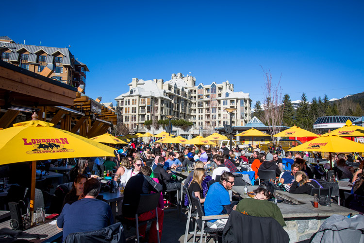 Apres at Longhorn in Whistler Village