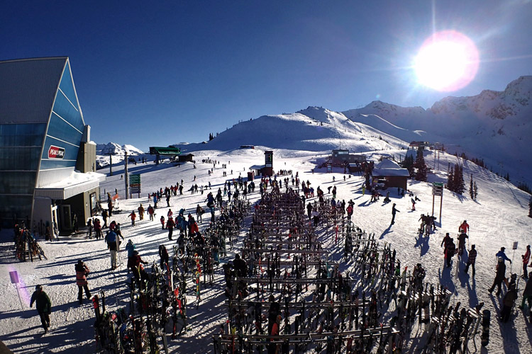 Spring Apres on Whistler Mountain