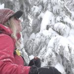 Artist Kate Zessel Backcountry Skiing