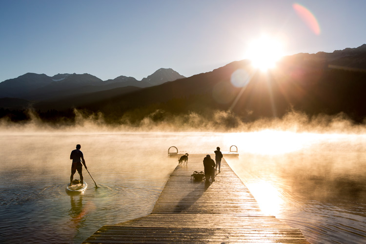 Sunrise Paddle on Alta Lake in Whistler