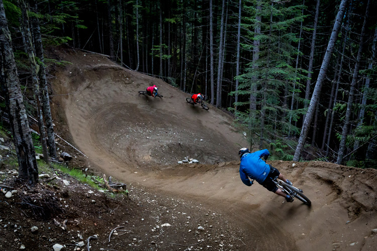 Early season in the Whistler Bike Park