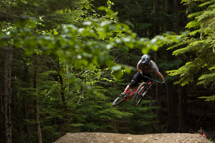 Mountain Biker on Heart of Darkness Trail