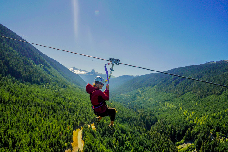 The Sasquatch Zipline in Whistler