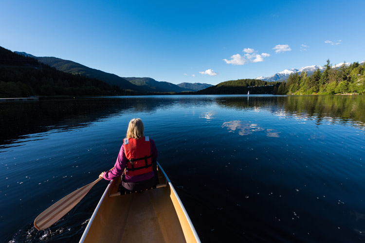 Canoeing on Alta Lake