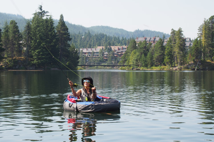 Fly Fishing on the Lakes in Whistler