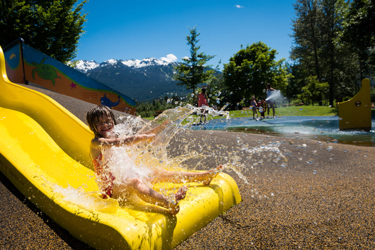 Great way to cool off at the Meadow Park kids water park