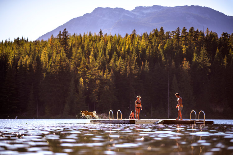 Floating Dock at a Lake Whistler