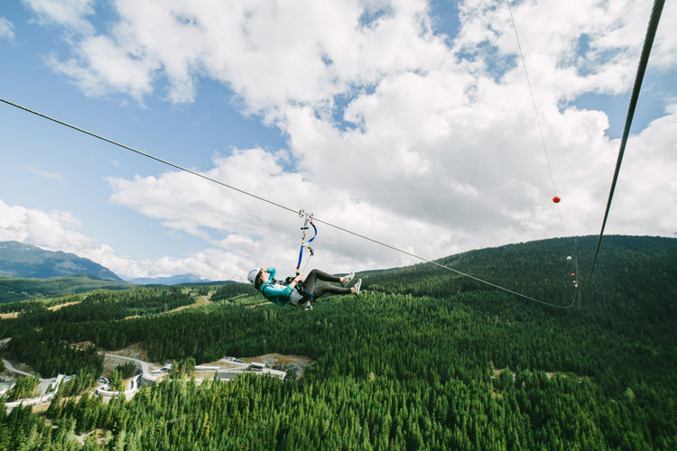 The Sasquatch Zipline in Whistler