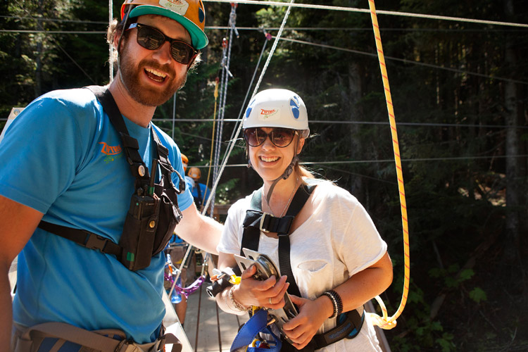 Finish the Sasquatch Zipline