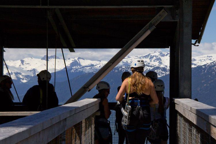 View from The Sasquatch Zipline in Whistler