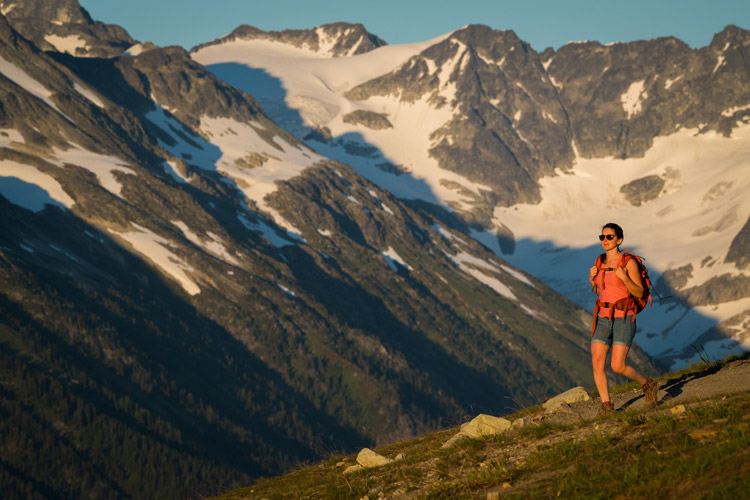 Hiking season on Whistler Mountain