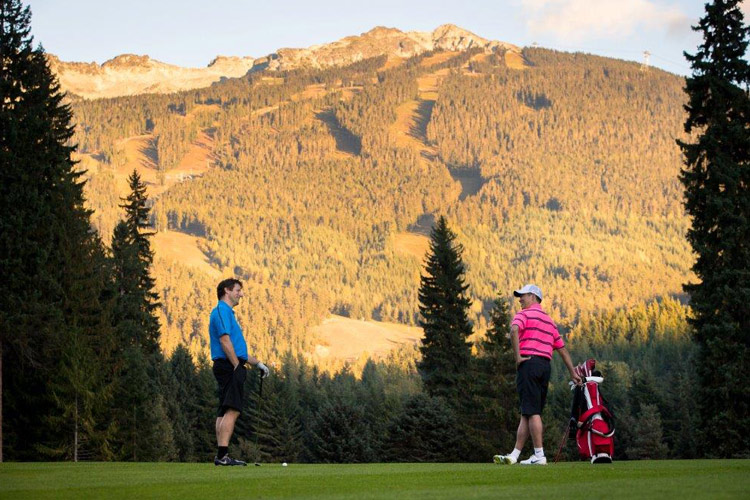 Sunset over Whistler Golf Club