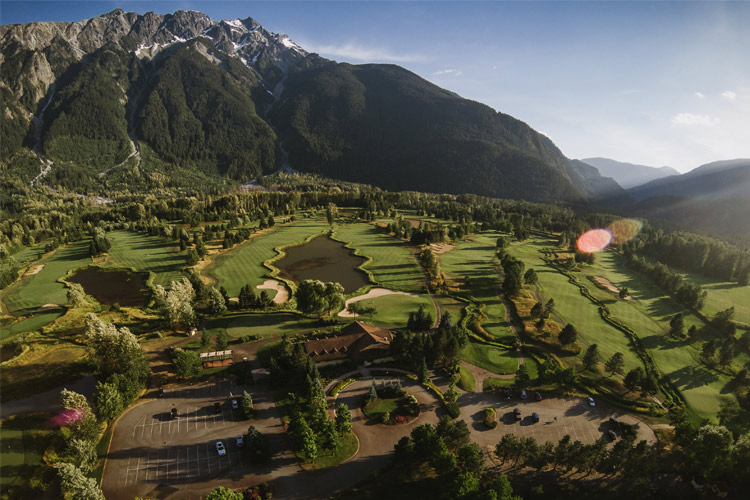 Aerial view of the Big Sky Golf Club