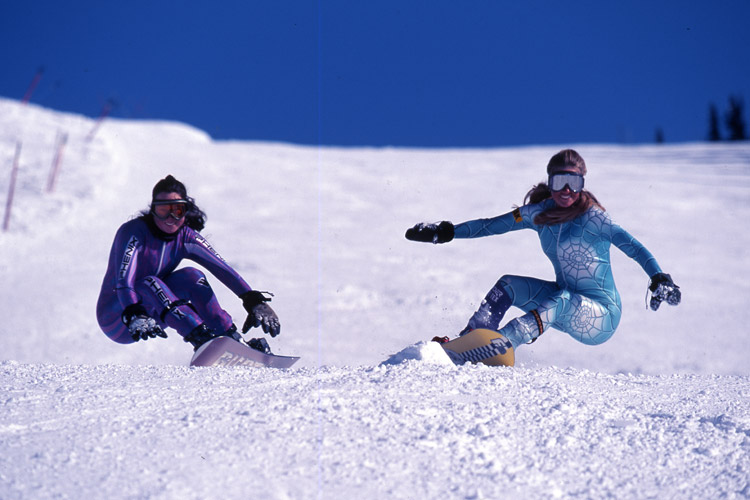 Snowboarding in Whistler in the 90s
