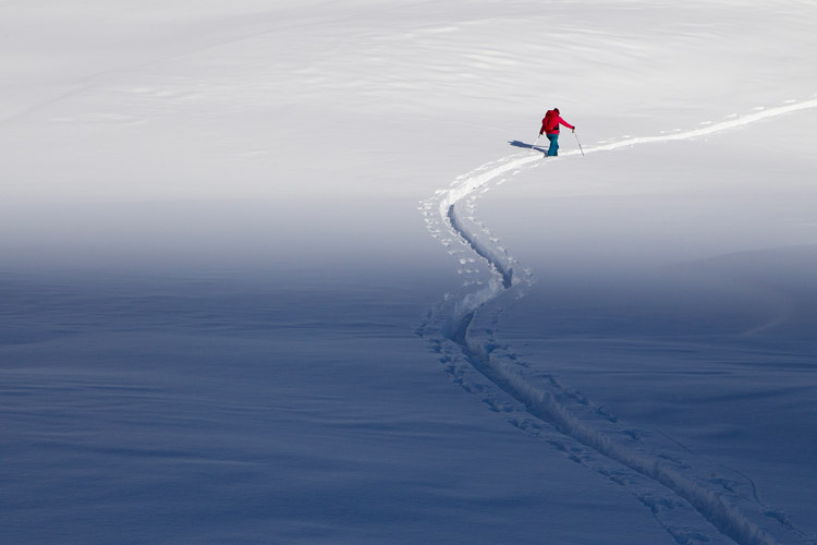 Abby Skiing in Arcteryx Gear