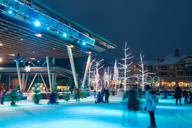 Ice Skating at Whistler Olympic Plaza