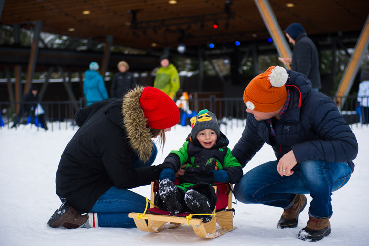 Family fun in Whistler village