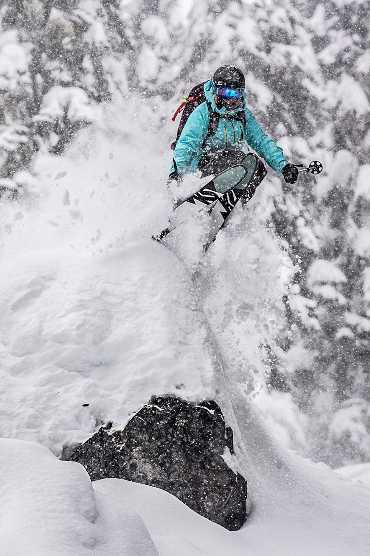 Skiing Pillows on Whistler Mountain