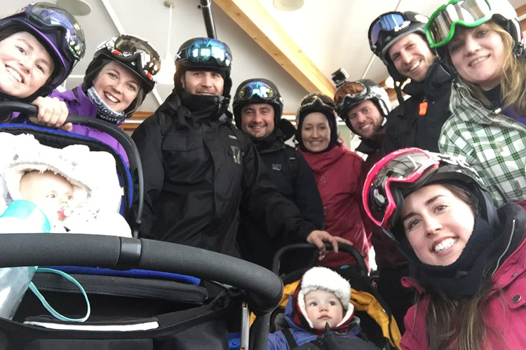 Group Ski Day in Whistler with Infants