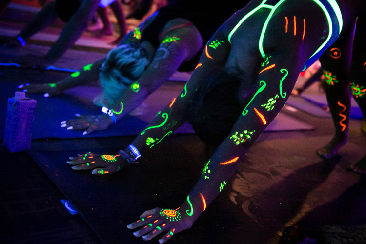 BlackLight Yoga at Wanderlust Whistler