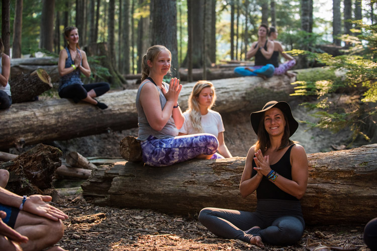 Yoga in the Forest at Wanderlust Whistler