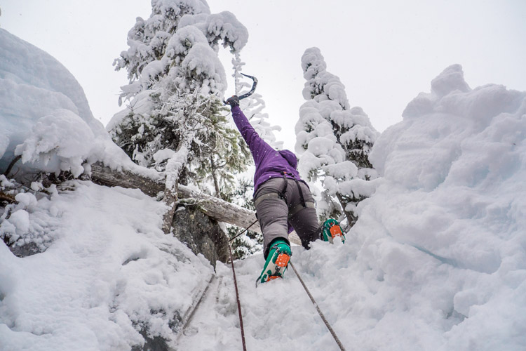 Learning Ice Climbing in Whistler