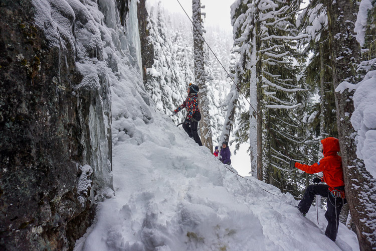 Learning Ice Climbing in Whistler