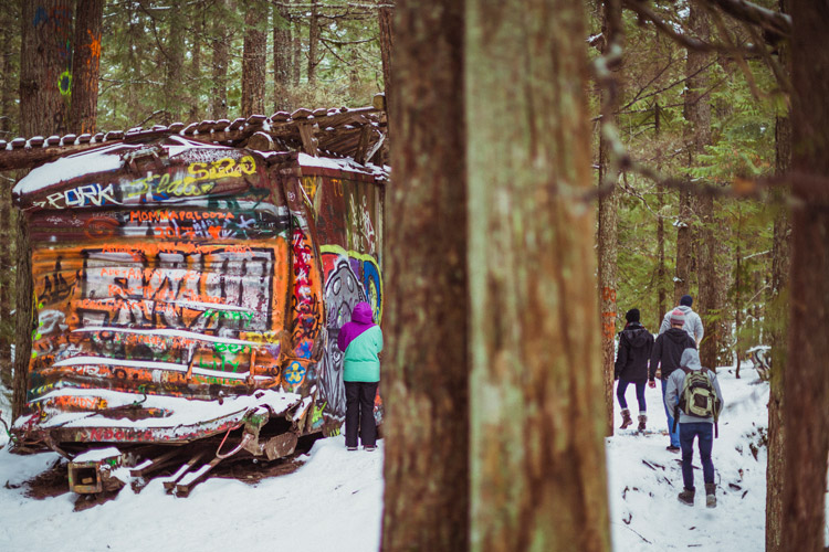 Train Wreck Trail in Whistler