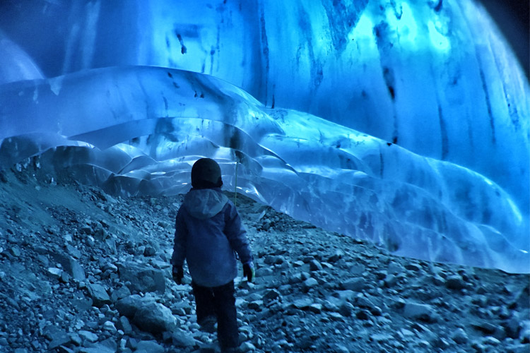Ice Cave tour near Whistler
