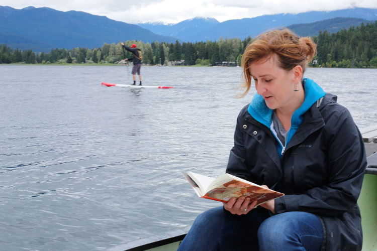 Reading in a Canoe, Alta Lake
