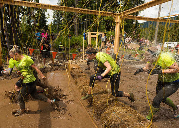 On course at Tough Mudder Whistler