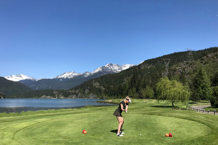 Nicklaus North Golf Course by Green Lake Whistler