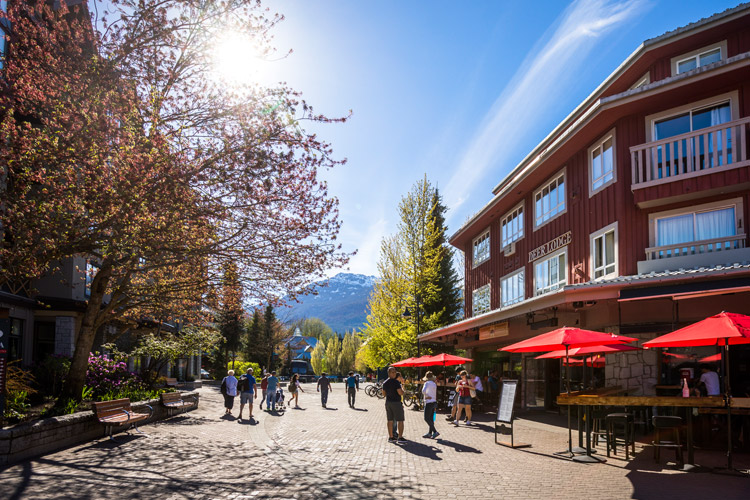 Whistler Village in Spring