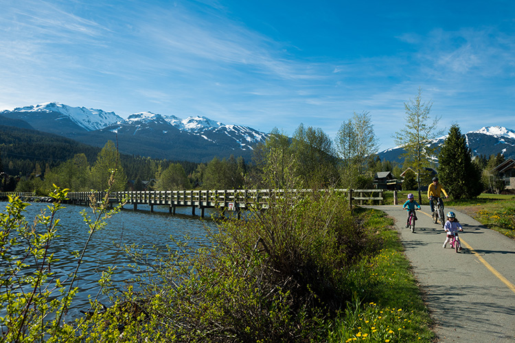 Biking on Whistler's Valley Trail