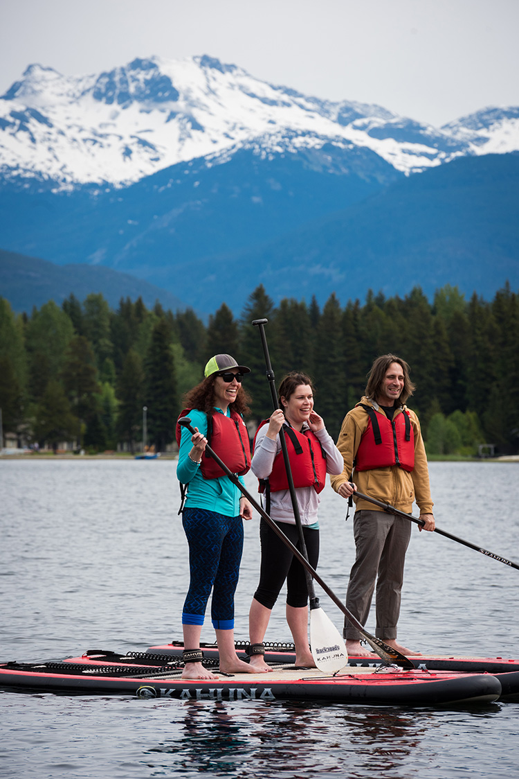 Stand Up Paddleboarding in Whistler at Go Fest